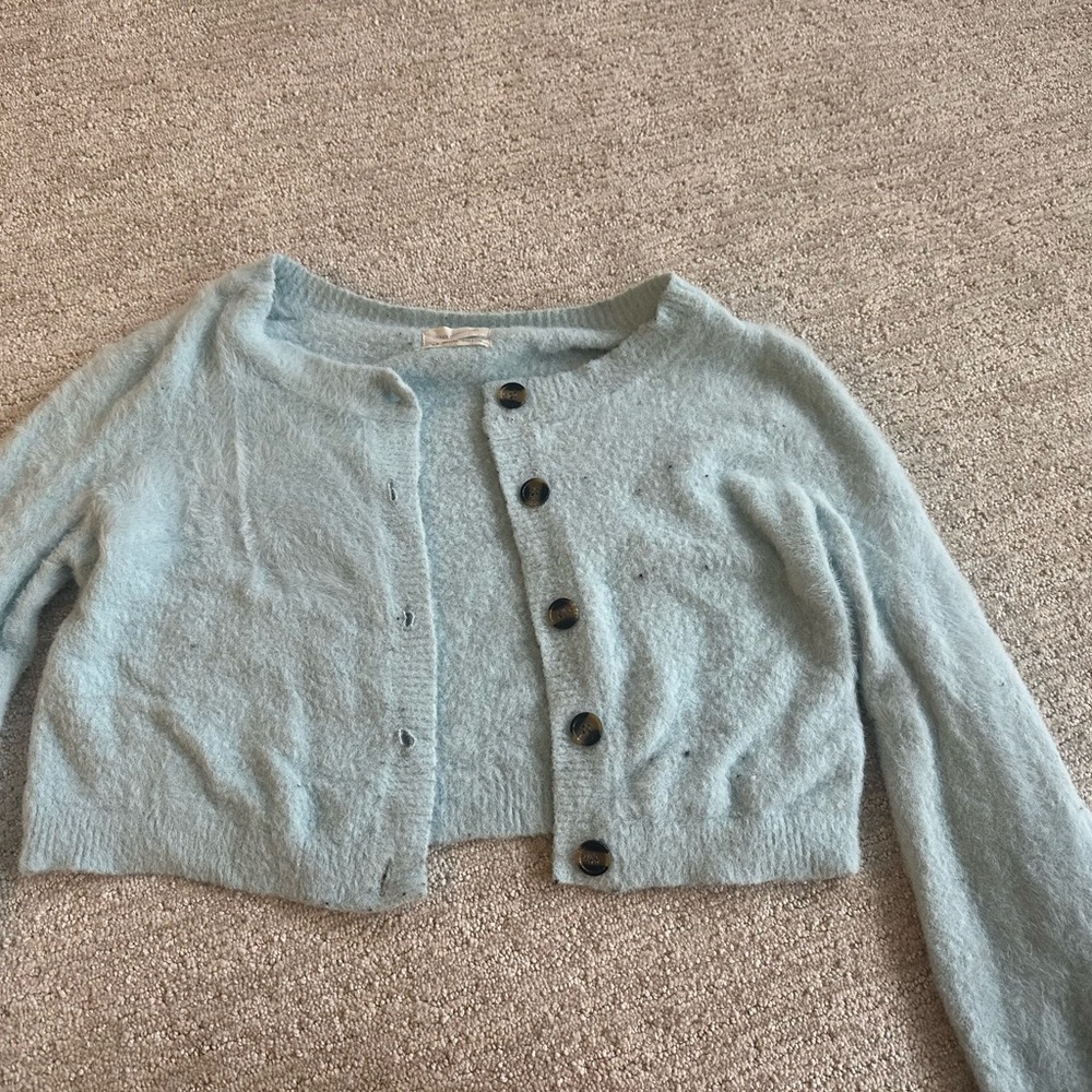 Urban Outfitters Blue Cardigan Sweater